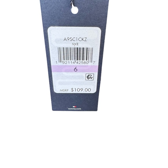 (NWT) Tommy Hilfiger Navy Dress Bell Sleeves with Button Embellishment Size 6 - Picture 8 of 10